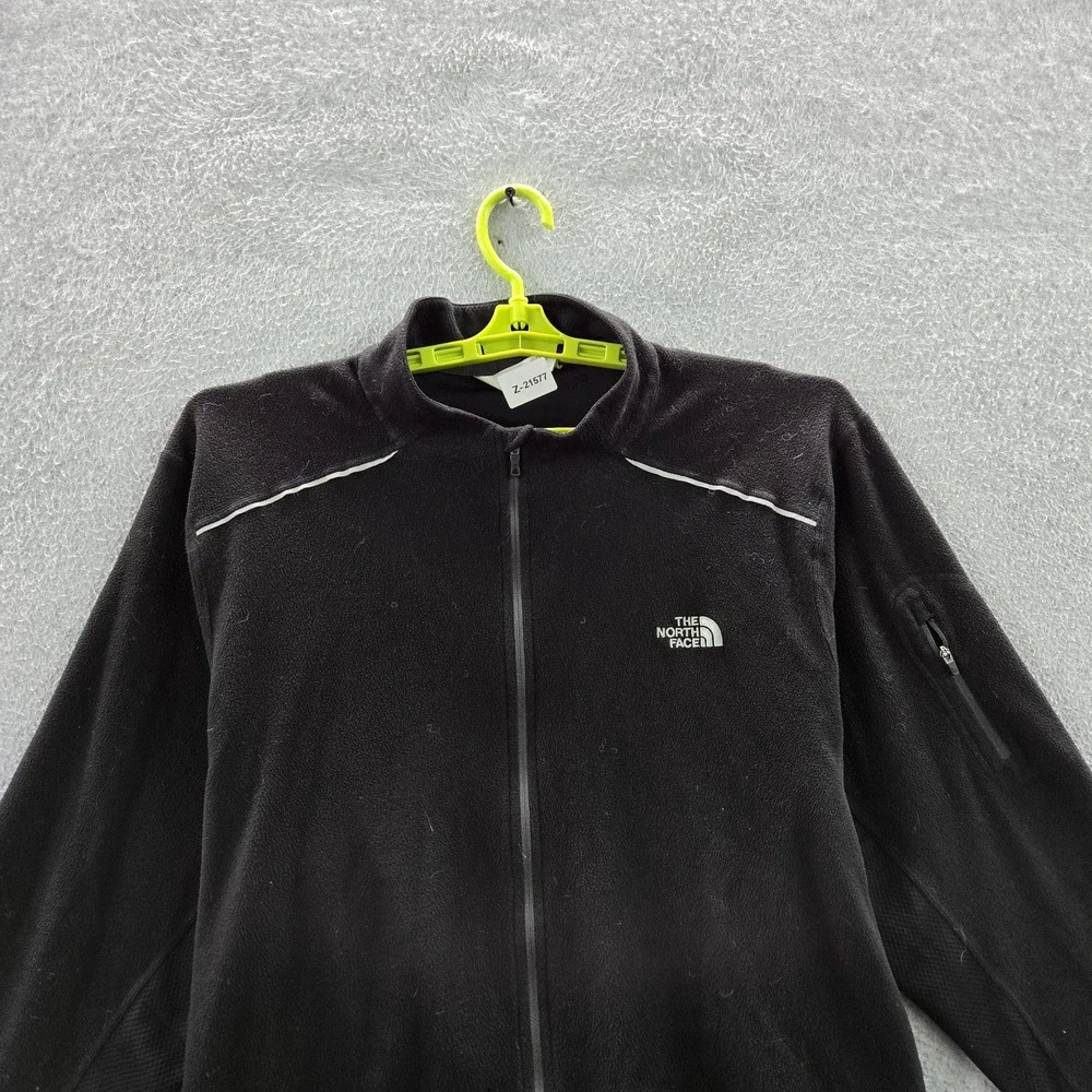 The North Face Men Jacket XXL Black Activewear Zipper Long Sleeve Logo READ